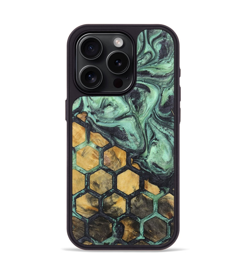 iPhone 15 Pro Wood Phone Case - Brielle (Pattern, 725699)