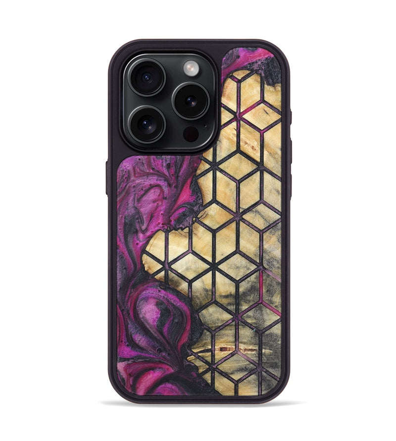 iPhone 15 Pro Wood Phone Case - Doris (Pattern, 725707)