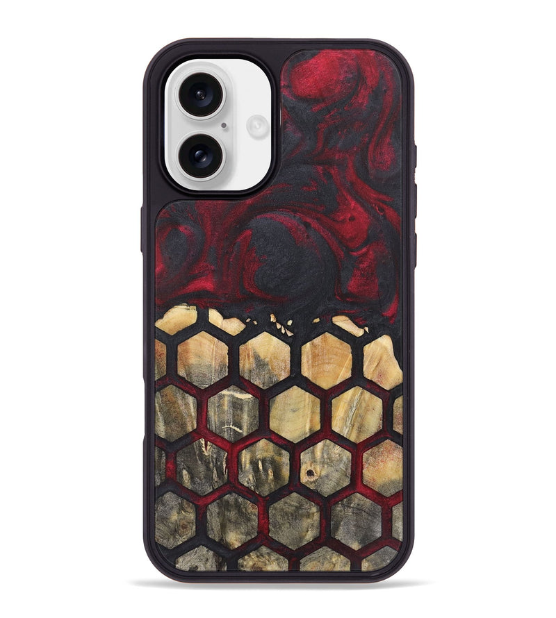 iPhone 16 Plus Wood Phone Case - Charlene (Pattern, 725713)