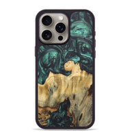 iPhone 15 Pro Max Wood Phone Case - Cindy (Green, 725724)