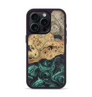 iPhone 15 Pro Wood Phone Case - Lindsey (Green, 725728)