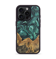 iPhone 16 Pro Wood Phone Case - Antoine (Green, 725732)