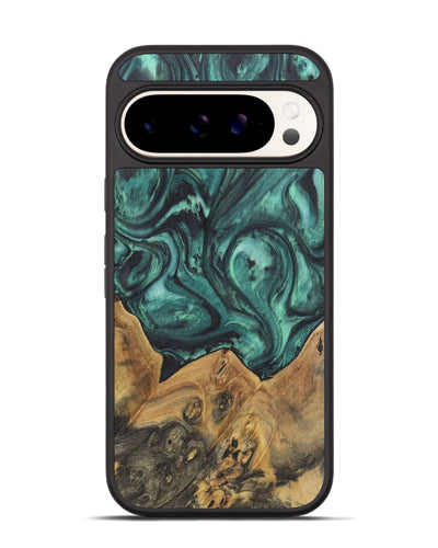 Pixel 9 Pro Wood Phone Case - Antoine (Green, 725732)