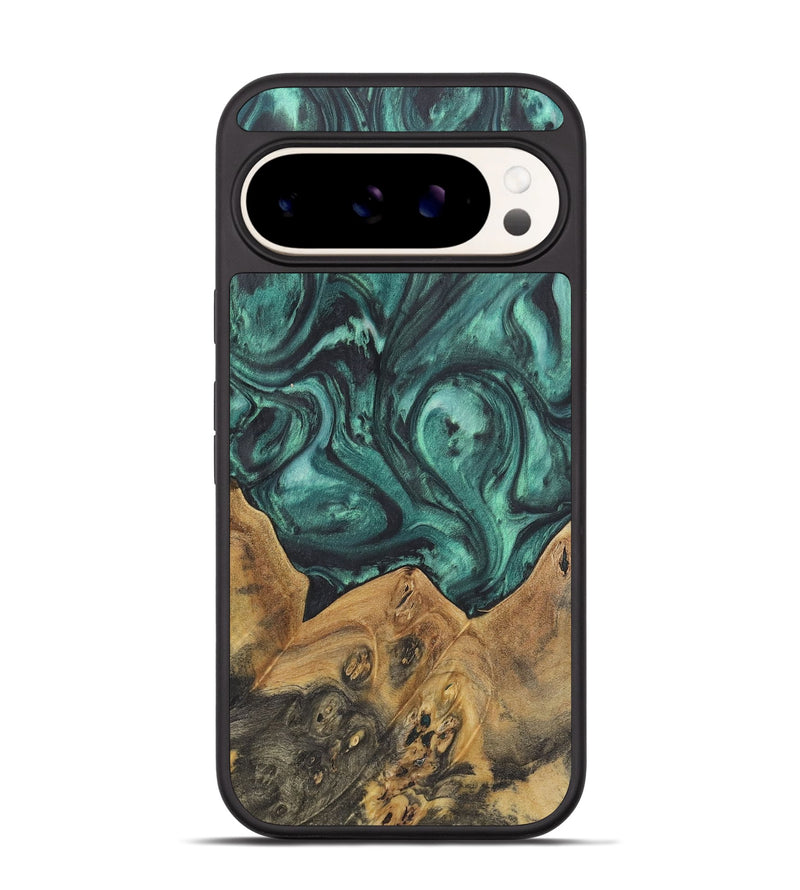 Pixel 9 Pro Wood Phone Case - Antoine (Green, 725732)