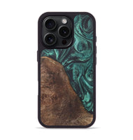 iPhone 16 Pro Wood Phone Case - Daxton (Green, 725734)