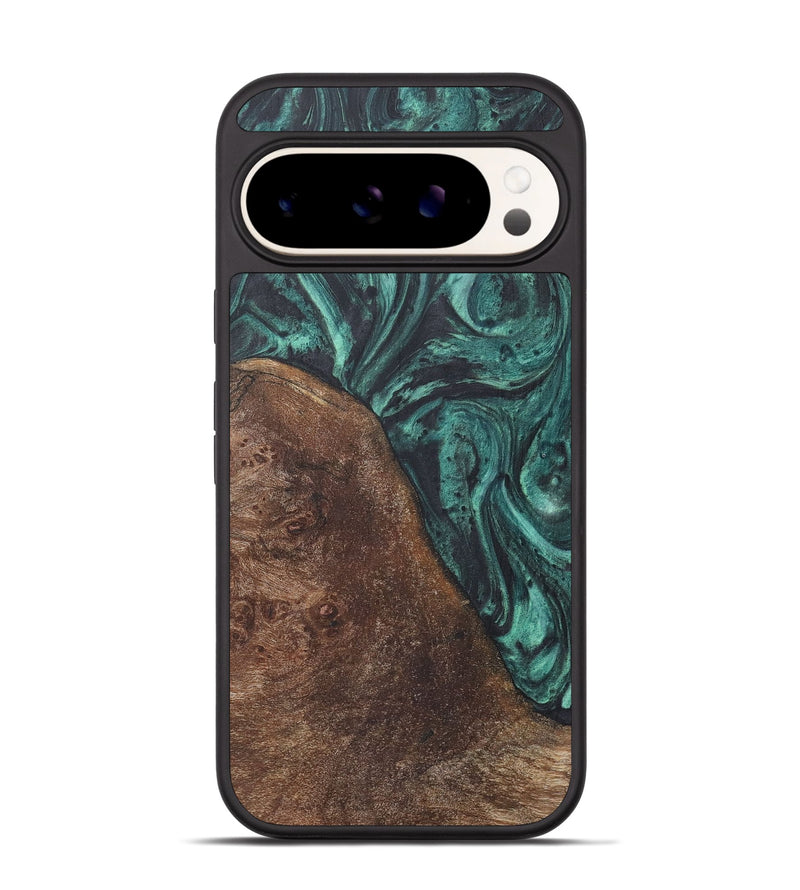 Pixel 9 Pro Wood Phone Case - Daxton (Green, 725734)