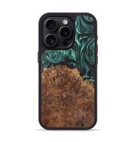 iPhone 15 Pro Wood Phone Case - Alan (Green, 725736)