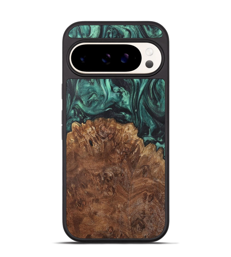 Pixel 9 Pro Wood Phone Case - Alan (Green, 725736)