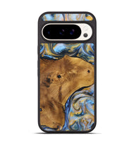 Pixel 9 Pro Wood Phone Case - Cecelia (Teal & Gold, 725778)