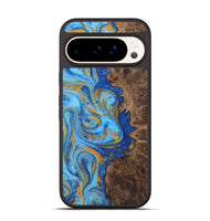 Pixel 9 Pro Wood Phone Case - Lillie (Teal & Gold, 725784)