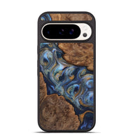 Pixel 9 Pro Wood Phone Case - Gustavo (Teal & Gold, 725787)