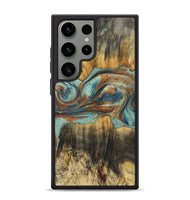 Galaxy S24 Ultra Wood Phone Case - Alta (Teal & Gold, 725800)