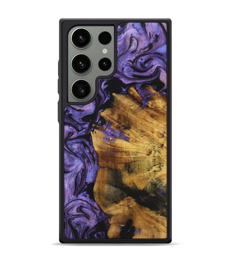 Galaxy S24 Ultra Wood Phone Case - Marguerite (Purple, 725834)