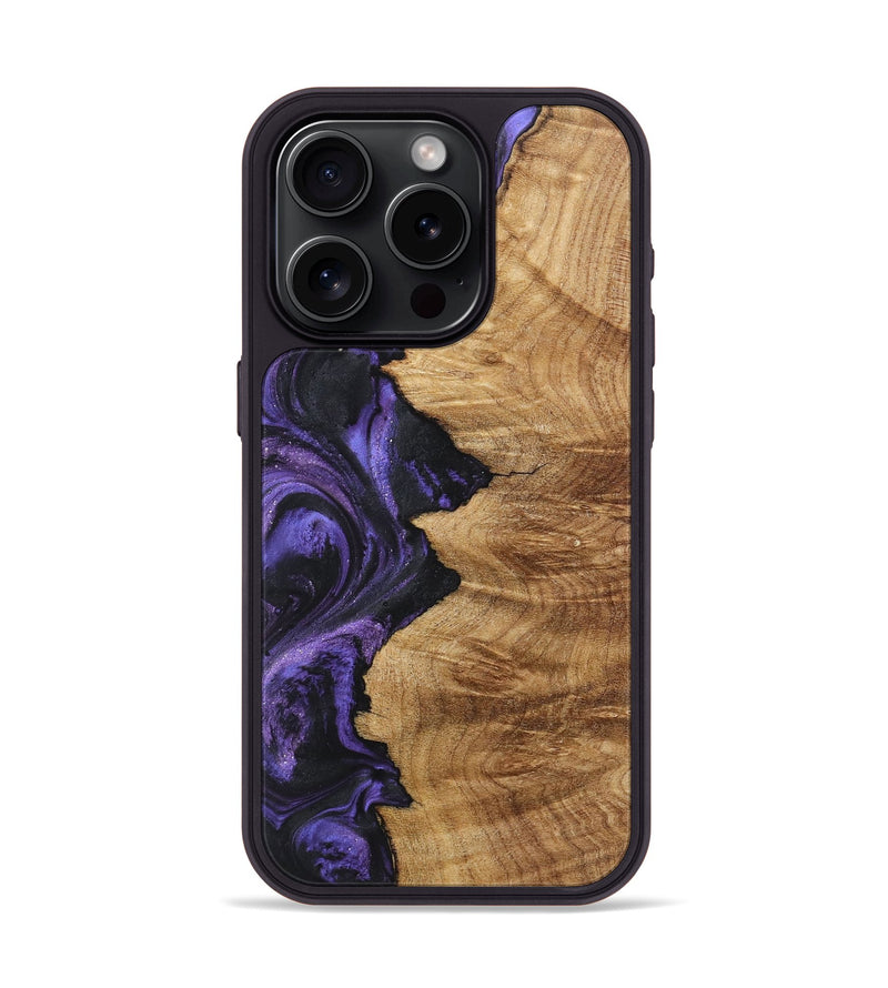 iPhone 15 Pro Wood Phone Case - Mia (Purple, 725843)