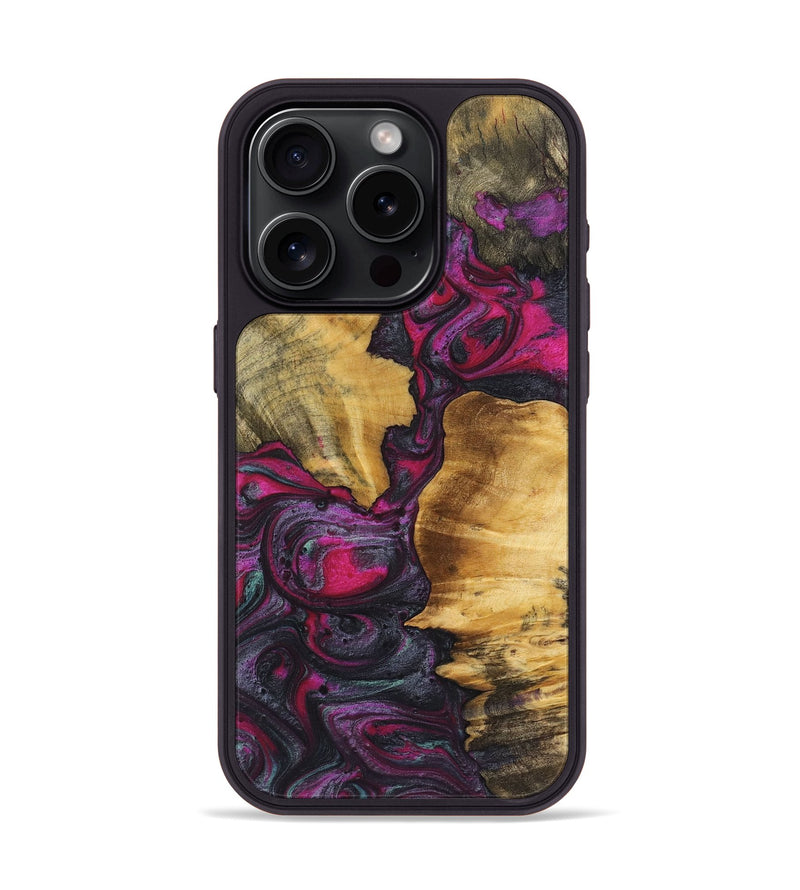 iPhone 15 Pro Wood Phone Case - Sebastian (Purple, 725845)