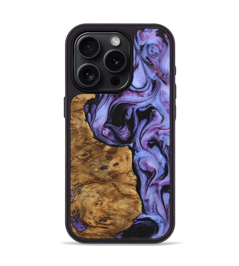 iPhone 15 Pro Wood Phone Case - Arturo (Purple, 725846)