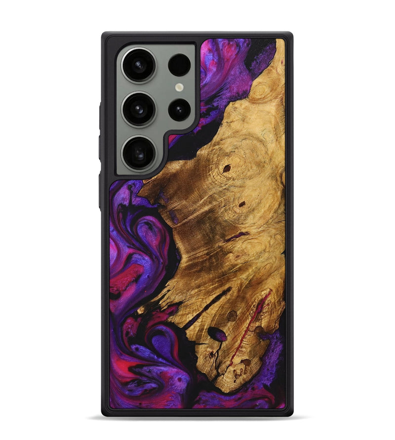 Galaxy S24 Ultra Wood Phone Case - Teagan (Purple, 725851)