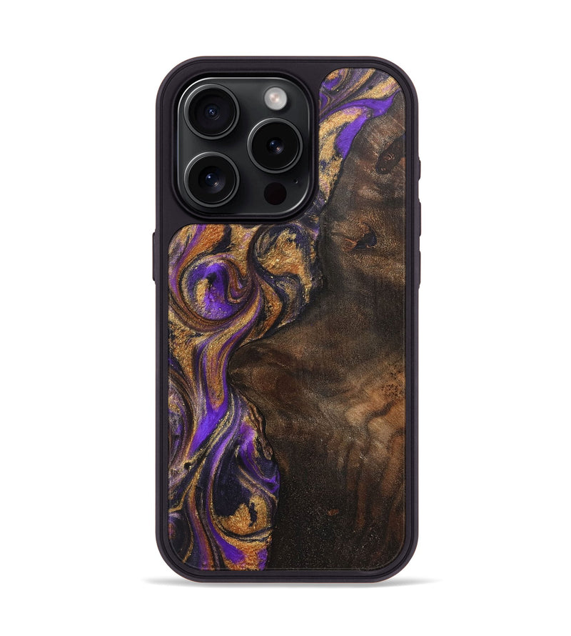 iPhone 15 Pro Wood Phone Case - Mae (Purple, 725861)