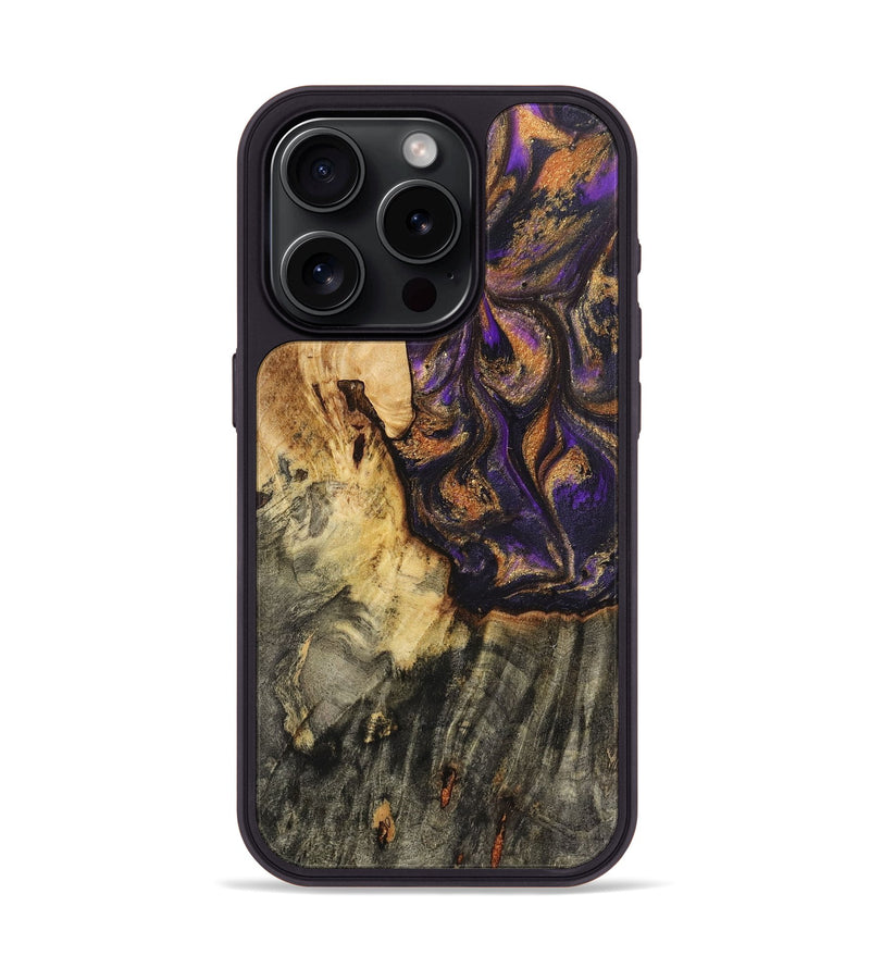 iPhone 15 Pro Wood Phone Case - Beckham (Purple, 725863)