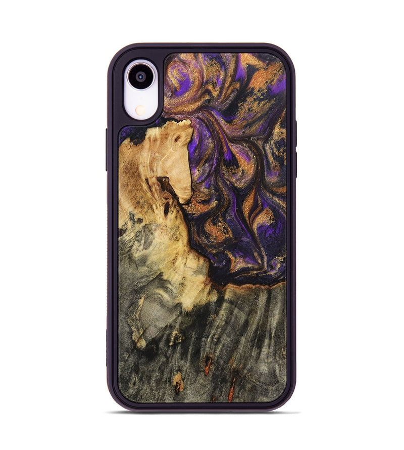 iPhone Xr Wood Phone Case - Beckham (Purple, 725863)