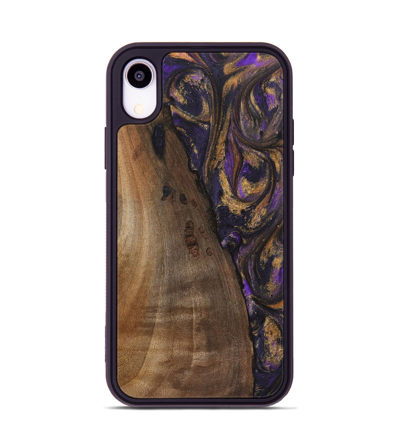 iPhone Xr Wood Phone Case - Gloria (Purple, 725868)