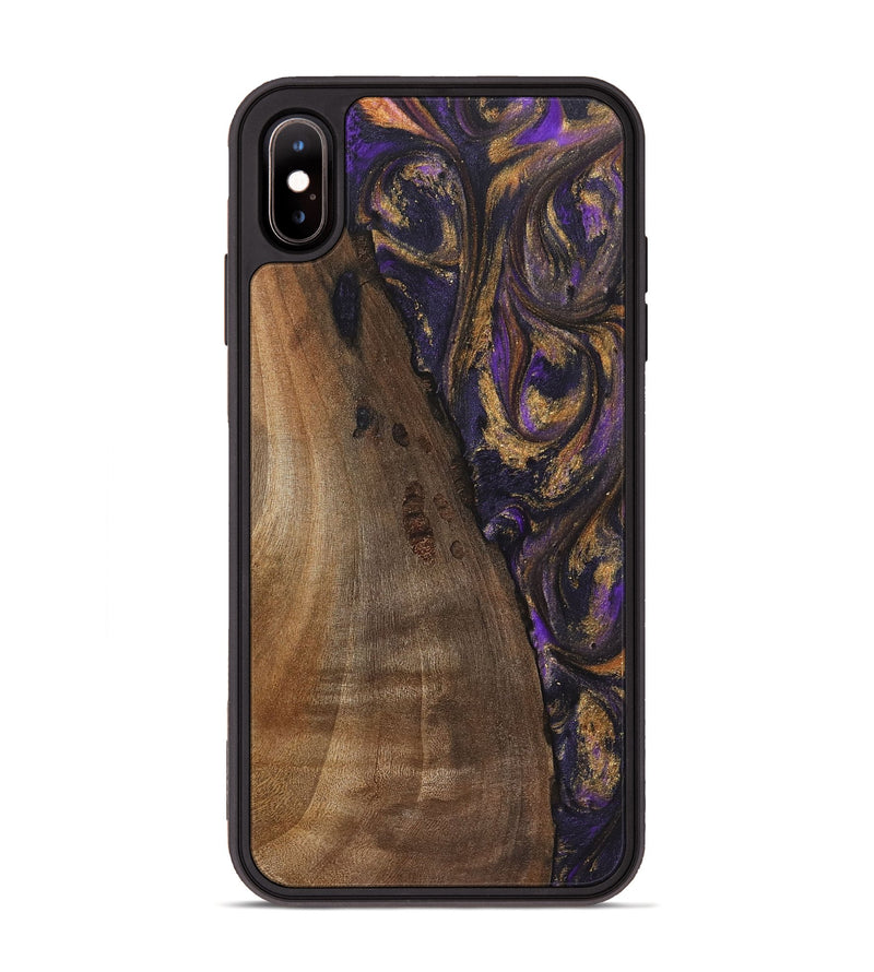 iPhone Xs Max Wood Phone Case - Gloria (Purple, 725868)