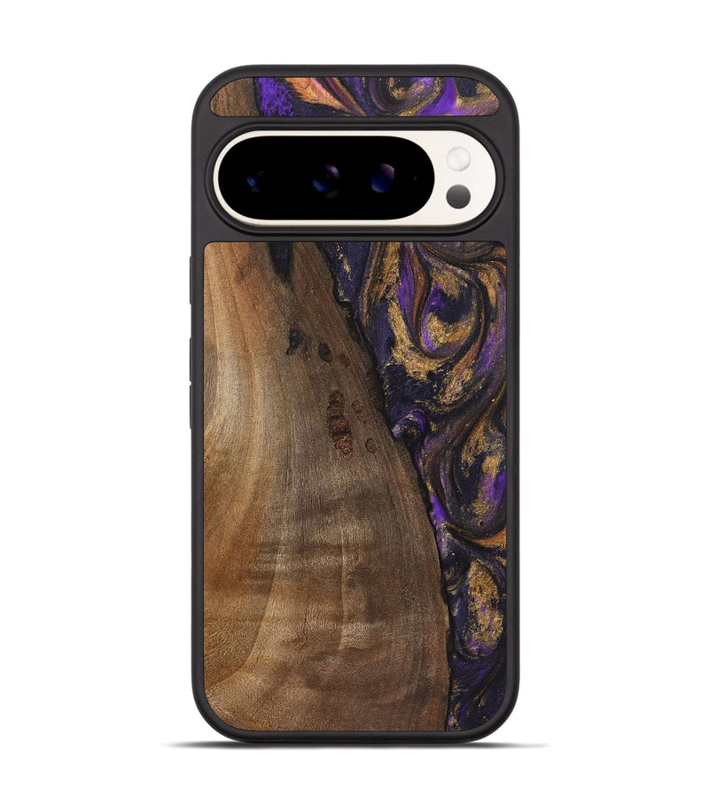 Pixel 9 Wood Phone Case - Gloria (Purple, 725868)