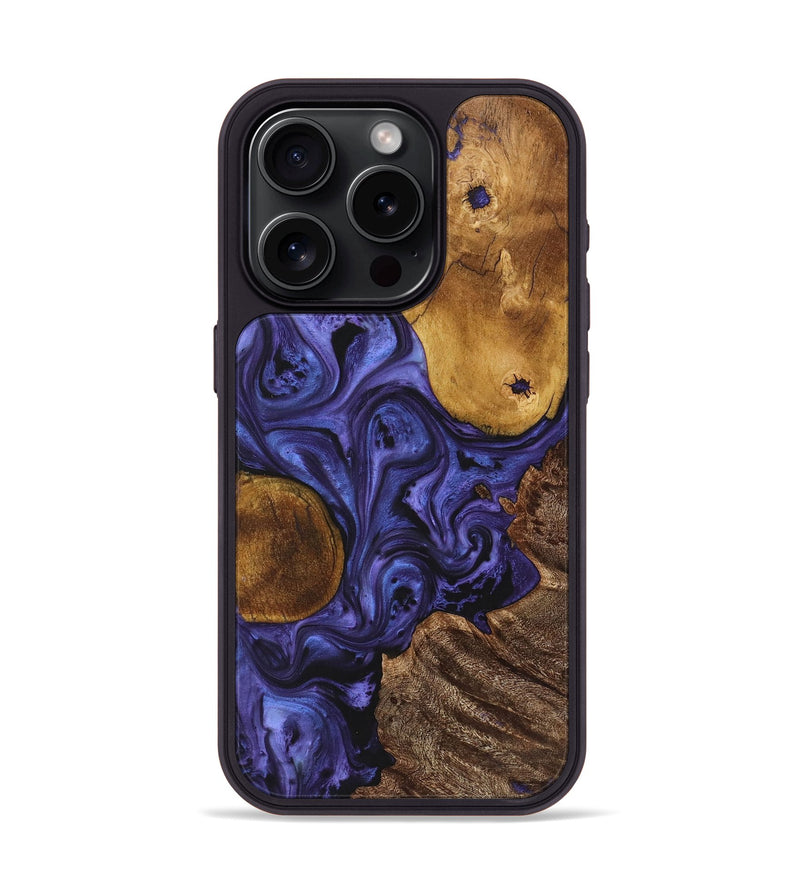 iPhone 15 Pro Wood Phone Case - Faith (Purple, 725872)