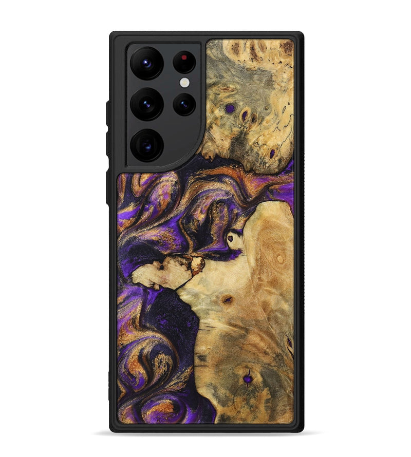 Galaxy S22 Ultra Wood Phone Case - Nancy (Purple, 725873)