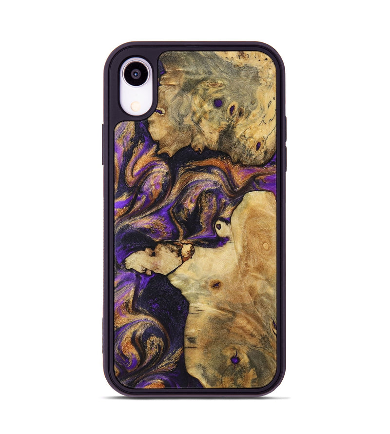 iPhone Xr Wood Phone Case - Nancy (Purple, 725873)