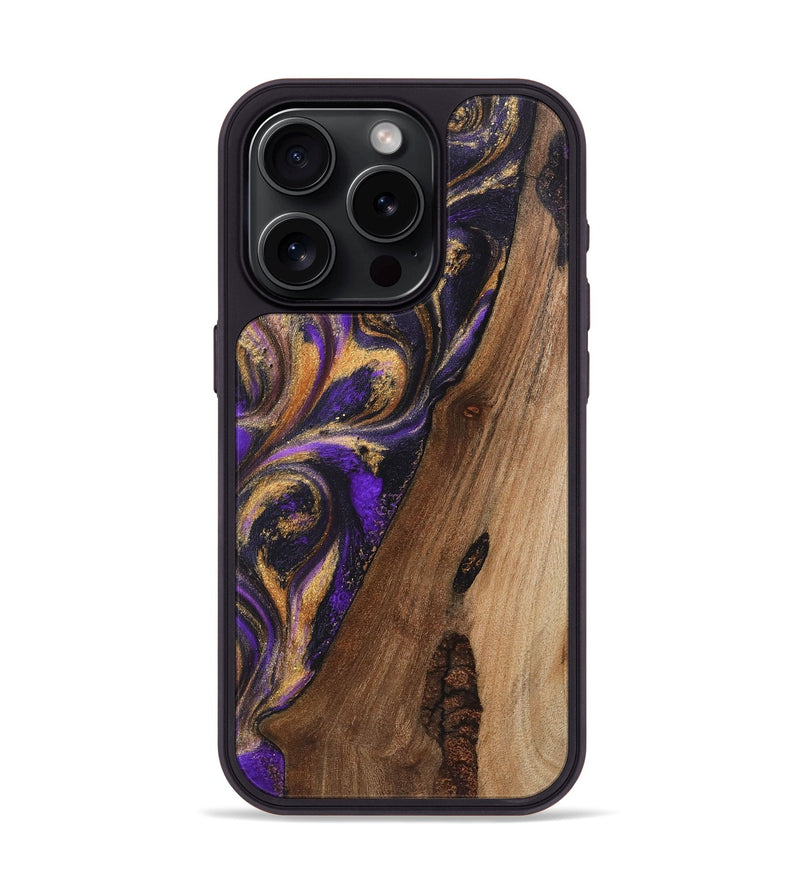 iPhone 15 Pro Wood Phone Case - Francisco (Purple, 725874)