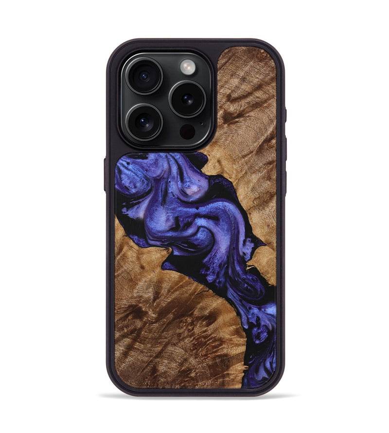 iPhone 15 Pro Wood Phone Case - Brynn (Purple, 725879)