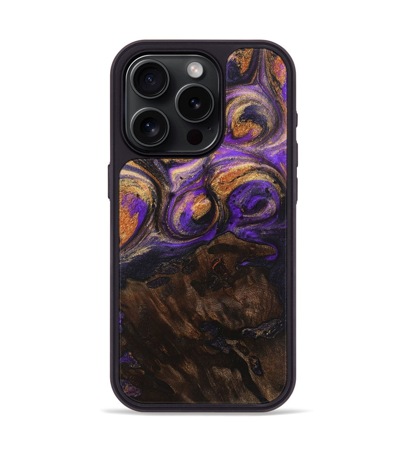 iPhone 15 Pro Wood Phone Case - Ashleigh (Purple, 725880)