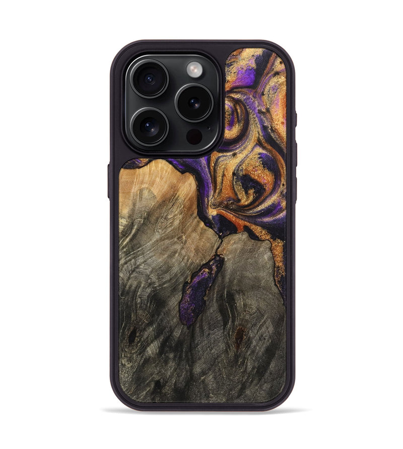 iPhone 15 Pro Wood Phone Case - Mattie (Purple, 725881)