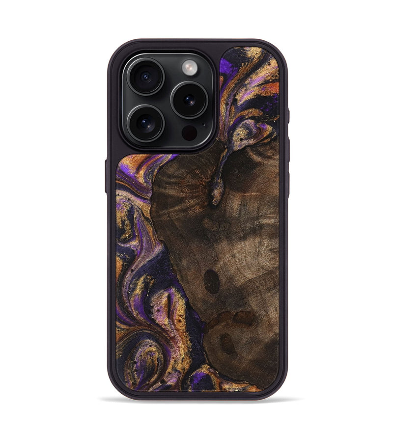 iPhone 15 Pro Wood Phone Case - Braden (Purple, 725884)