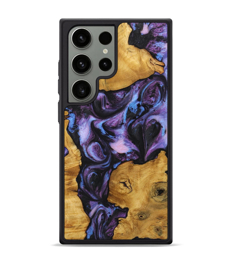 Galaxy S24 Ultra Wood Phone Case - Melissa (Purple, 725886)