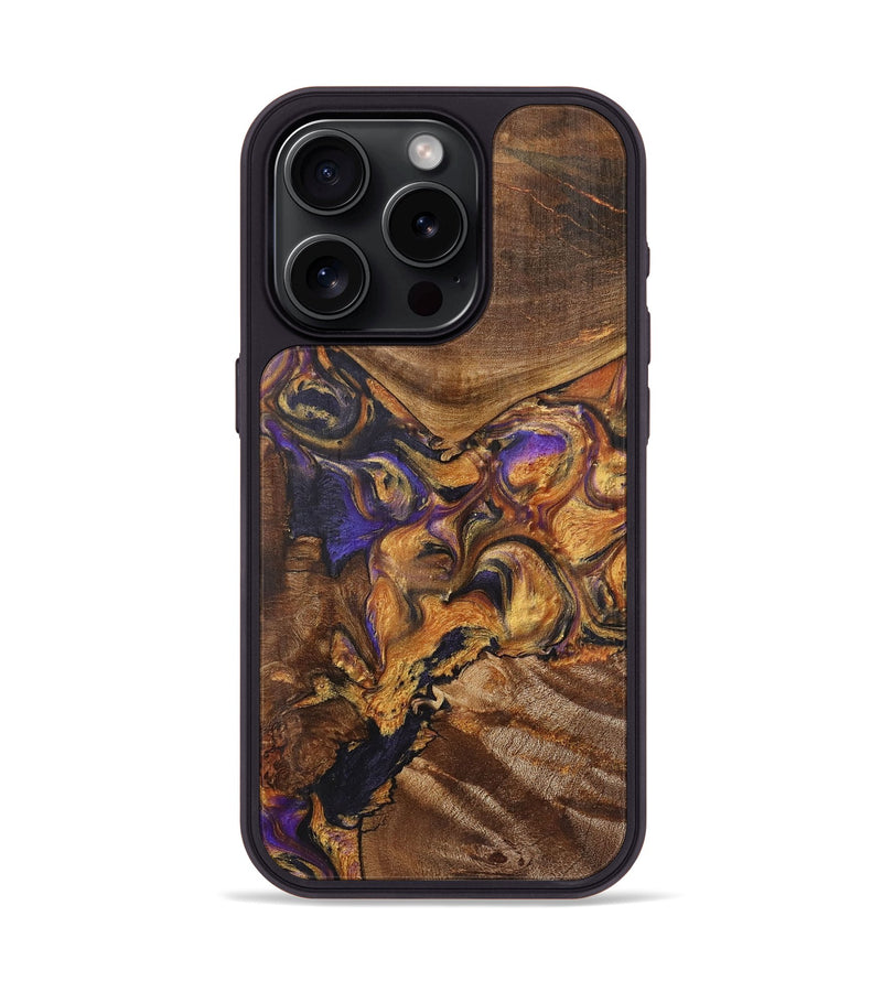 iPhone 15 Pro Wood Phone Case - Herman (Purple, 725889)