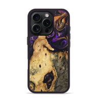 iPhone 16 Pro Wood Phone Case - Vicky (Purple, 725894)