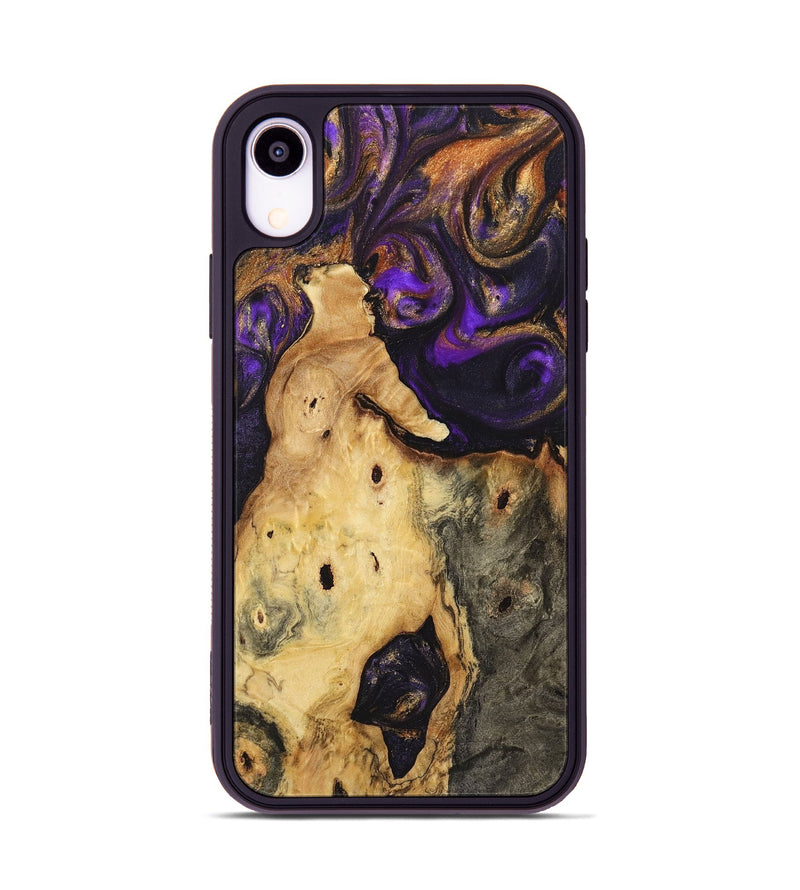 iPhone Xr Wood Phone Case - Vicky (Purple, 725894)