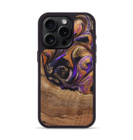 iPhone 15 Pro Wood Phone Case - Ginger (Purple, 725897)