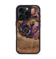 iPhone 16 Pro Wood Phone Case - Ginger (Purple, 725897)