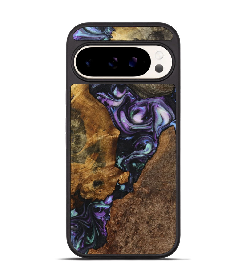 Pixel 9 Wood Phone Case - Lennox (Purple, 725898)