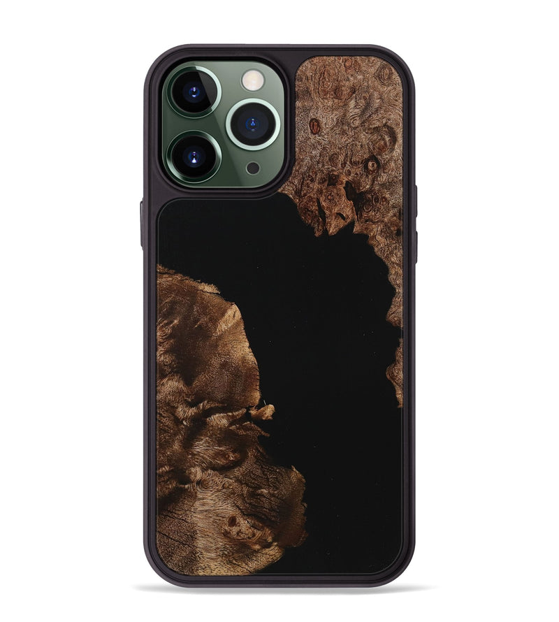 iPhone 13 Pro Max Wood Phone Case - Keaton (Pure Black, 725905)