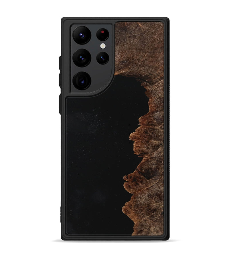 Galaxy S22 Ultra Wood Phone Case - Kelly (Pure Black, 725907)