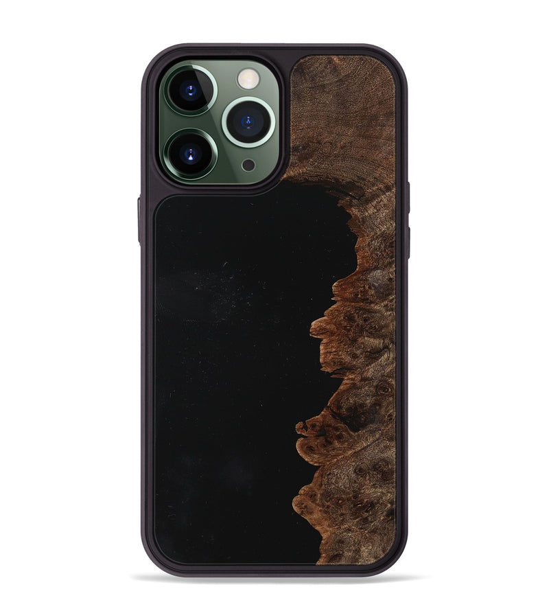 iPhone 13 Pro Max Wood Phone Case - Kelly (Pure Black, 725907)