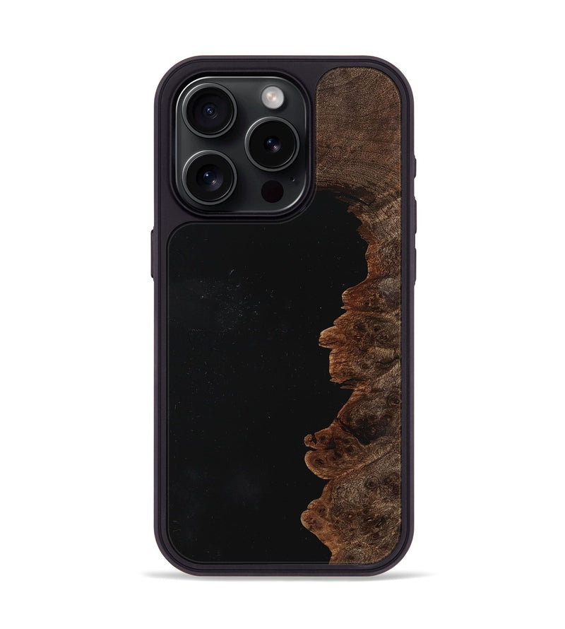 iPhone 15 Pro Wood Phone Case - Kelly (Pure Black, 725907)