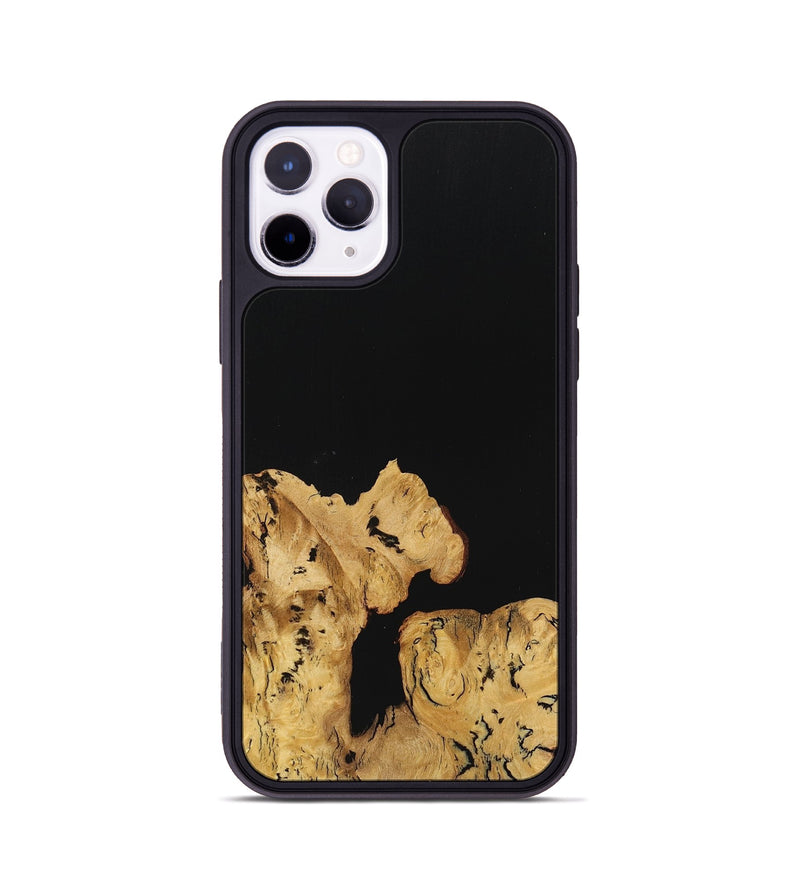 iPhone 11 Pro Wood Phone Case - Betty (Pure Black, 725908)