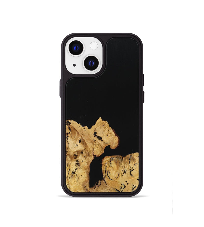 iPhone 13 mini Wood Phone Case - Betty (Pure Black, 725908)