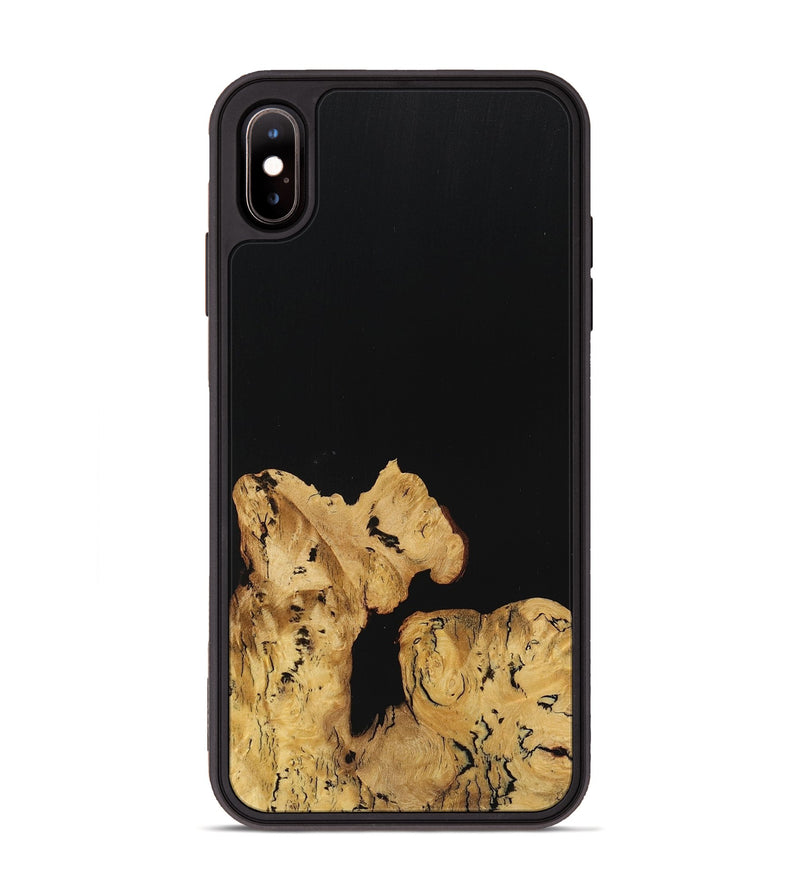 iPhone Xs Max Wood Phone Case - Betty (Pure Black, 725908)