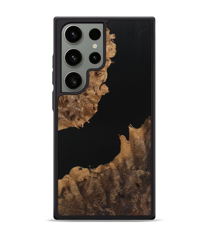 Galaxy S24 Ultra Wood Phone Case - Elijah (Pure Black, 725909)